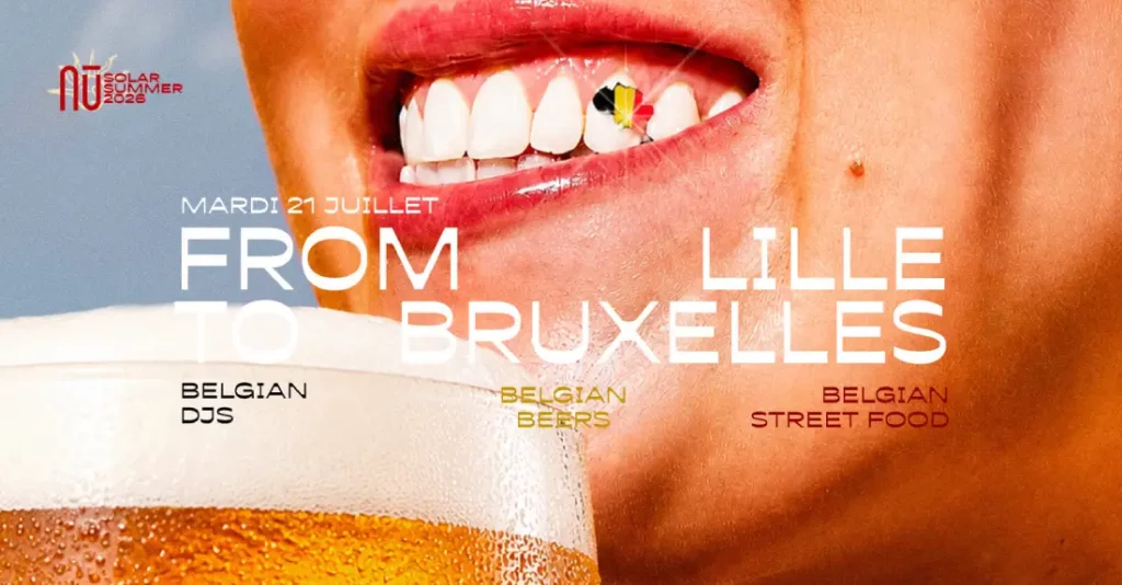 femme avec bière fête belge